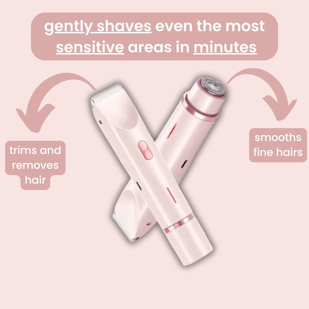 GlowShave™ 2-in-1 Women's Body Shaver: Gentle, Smooth, Irritation-Free Hair Removal