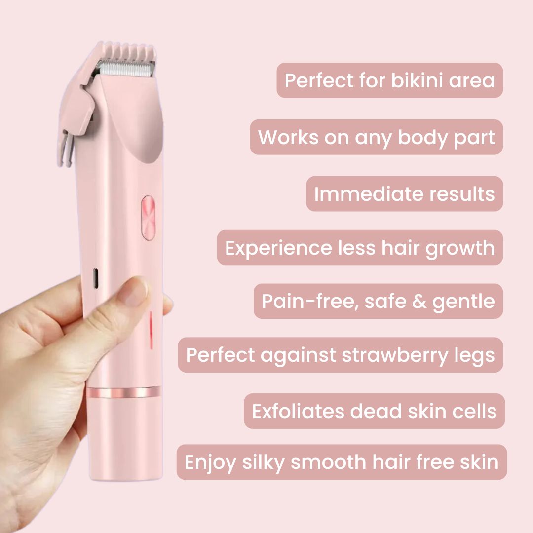 GlowShave™ 2-in-1 Women's Body Shaver: Gentle, Smooth, Irritation-Free Hair Removal