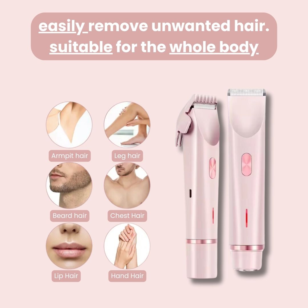 GlowShave™ 2-in-1 Women's Body Shaver: Gentle, Smooth, Irritation-Free Hair Removal