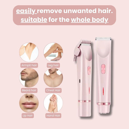 GlowShave™ 2-in-1 Women's Body Shaver: Gentle, Smooth, Irritation-Free Hair Removal
